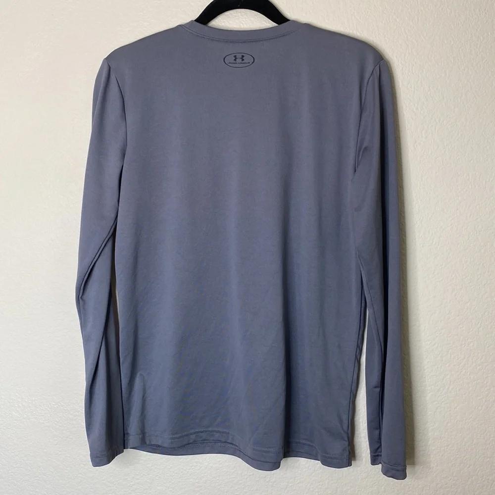 Under Armour long sleeve shirt kids youth XL heatgear grey EUC